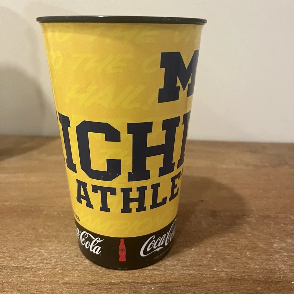 Michigan Wolverines Stadium Cups Set of 5 Coca Cola 2022 Football Athletics